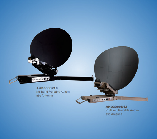 AKD3000P10_D12 Ku_Band Portable Automatic Antenna